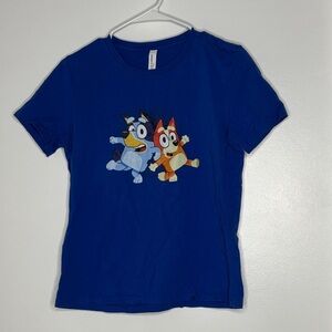 Bella Canvas Kids Blue Cartoon Tee